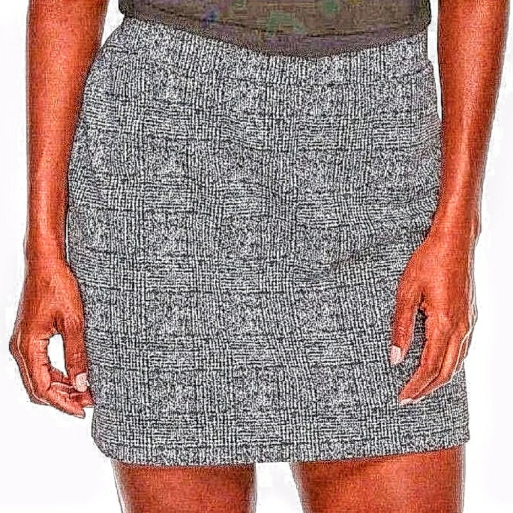 Apt 9 Women Plus Plaid Zipper Skirt
